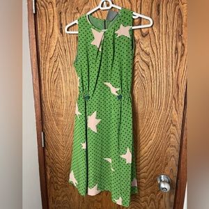 Retro style silk dress from Anthropologie, size 4